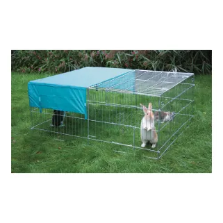 Cage spacieuse à pâturer avec ombrage intégré