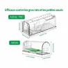 Lot de 2 cages à souris résistantes en plastique aéré