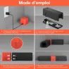 Piège électrique à rongeurs USB 2 tunnels 2000V