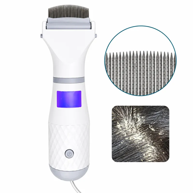 Peigne électrique anti-poux 4-6h LED 3 vitesses silencieux