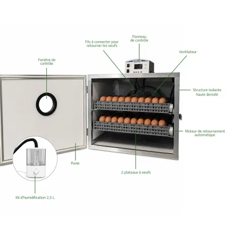 Couveuse Couvitech® 112 œufs pour éleveurs exigeants