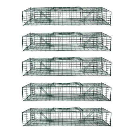 Pack 5 pièges à rats musqués 2 entrées 100 cm