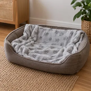 Plaid doux 100x70 cm - Confort décoratif pour chien