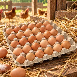 Plateaux 30 œufs en carton, palette de 4 480 | Ducatillon