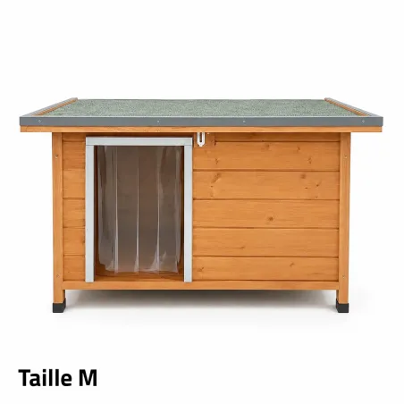 Niche en bois isolante Taille M - Épicéa 3 couches 92x68x60 cm