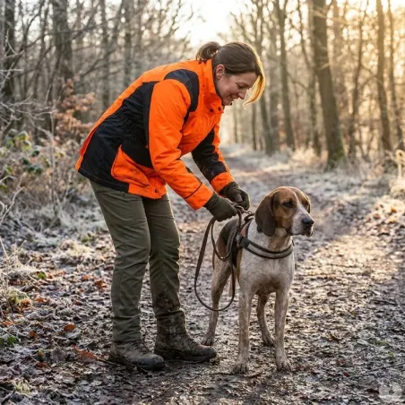 Veste chasse femme Stronger 6 poches orange XS-2XL