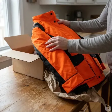 Veste chasse femme Stronger 6 poches orange XS-2XL