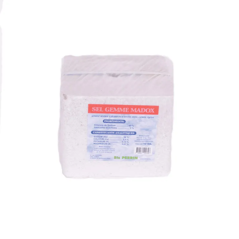 Bloc sel gemme 10kg - Complément minéral pour animaux