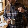 Chemise Browning Francis Bleu - Chasse Hiver Coton