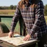 Chemise Browning Francis Bleu - Chasse Hiver Coton