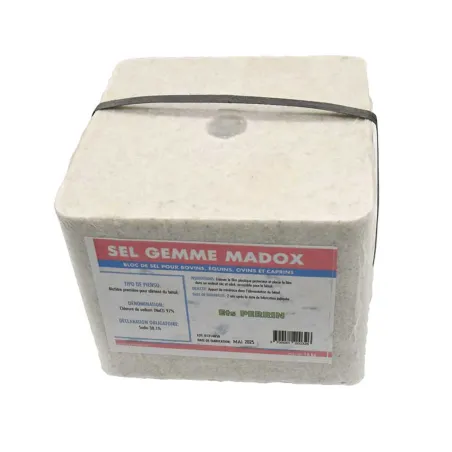 Bloc sel gemme 10kg - Complément minéral pour animaux