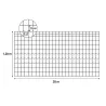Grillage PVC 1,2m x 20m - Maille 5x10cm - Fil 2,1mm résistant