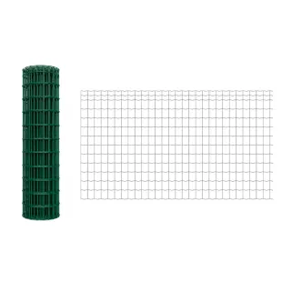 Grillage PVC galvanisé 1,5m x 20m - Maille 75x100mm Ø2,1mm