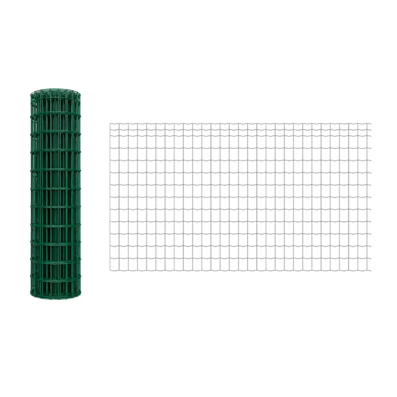 Grillage PVC galvanisé 1,5m x 20m - Maille 75x100mm Ø2,1mm