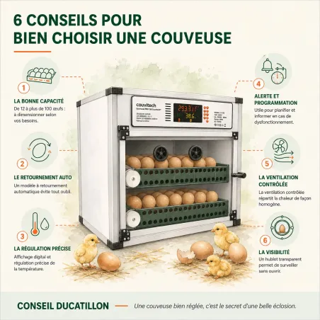 Couveuse Pro Expert 1760 œufs : automatisée et performante