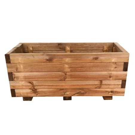Jardinière bois autoclave 80x40cm - Résistante extérieur