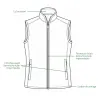 Gilet Deerhunter Cumbria vert sans manches en polaire