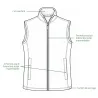 Gilet polaire Deerhunter Atlas Light orange sans manches