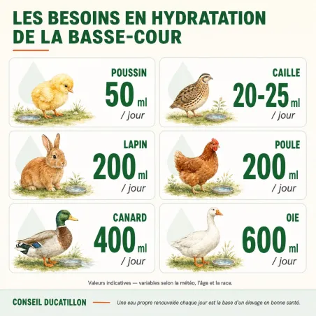 Abreuvoir sur pieds River Systems 24 L pour volailles