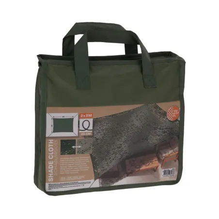 Voile d'ombrage 2x3m vert camouflage pour extérieur