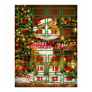 Calendrier de l'Avent Chat : 24 Surprises Festives