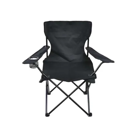 Chaise Easy C2 pliable noire - Structure acier et polyester 600D