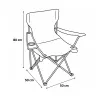 Lot de 4 Chaises Easy C2 pliable noire - Structure acier et polyester 600D