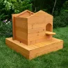 Nichoir Flottant en Bois pour Oiseaux d'Eau - 72 x 49 x 58 cm