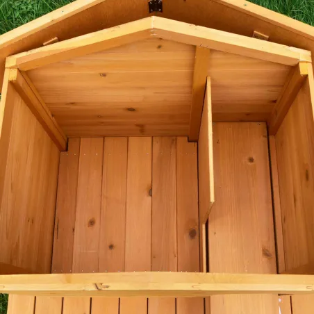 Nichoir Flottant en Bois pour Oiseaux d'Eau - 72 x 49 x 58 cm