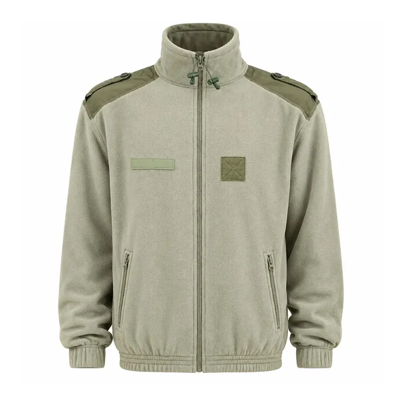 Blouson polaire vert kaki 200 g/m² pour extérieur
