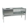 Cage d'élevage pour poussins et cailles 101x46x56 cm