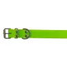 Collier chien PVC jaune fluo ajustable 25 mm