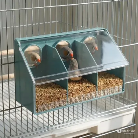 Mangeoire 3 compartiments pour pigeons 25 cm