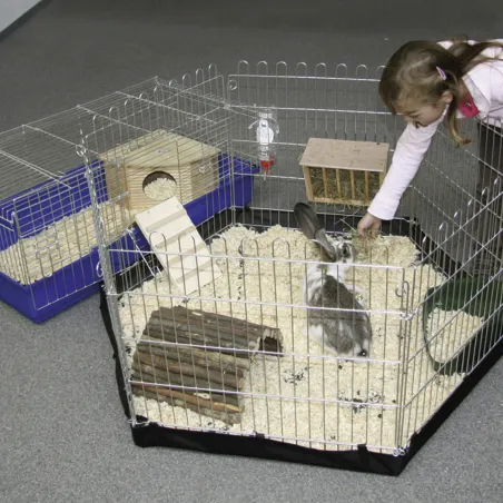 Tapis étanche pour enclos petits animaux 50x50cm noir