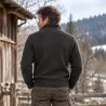 Gilet homme Galéo vert micropolaire zippé
