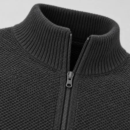Gilet homme Galéo vert micropolaire zippé