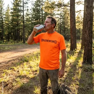 T-Shirt Browning Teamspirit Orange Sécurité Respirant