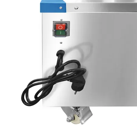 Plumeuse humide inox 117 doigts, tambour Ø 30,5 cm, 1 500 W