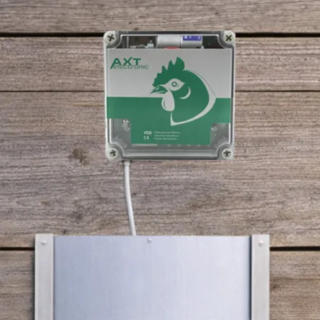 Portier auto pour poulailler à capteur lumière