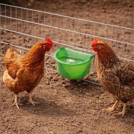 Mangeoire-abreuvoir 300 ml Olba à crochets plastique