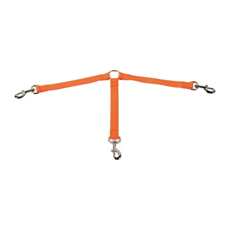 Tripleur de laisse orange 25 cm pour 3 chiens