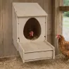 Pondoir en bois pour poules avec réceptacle à œufs