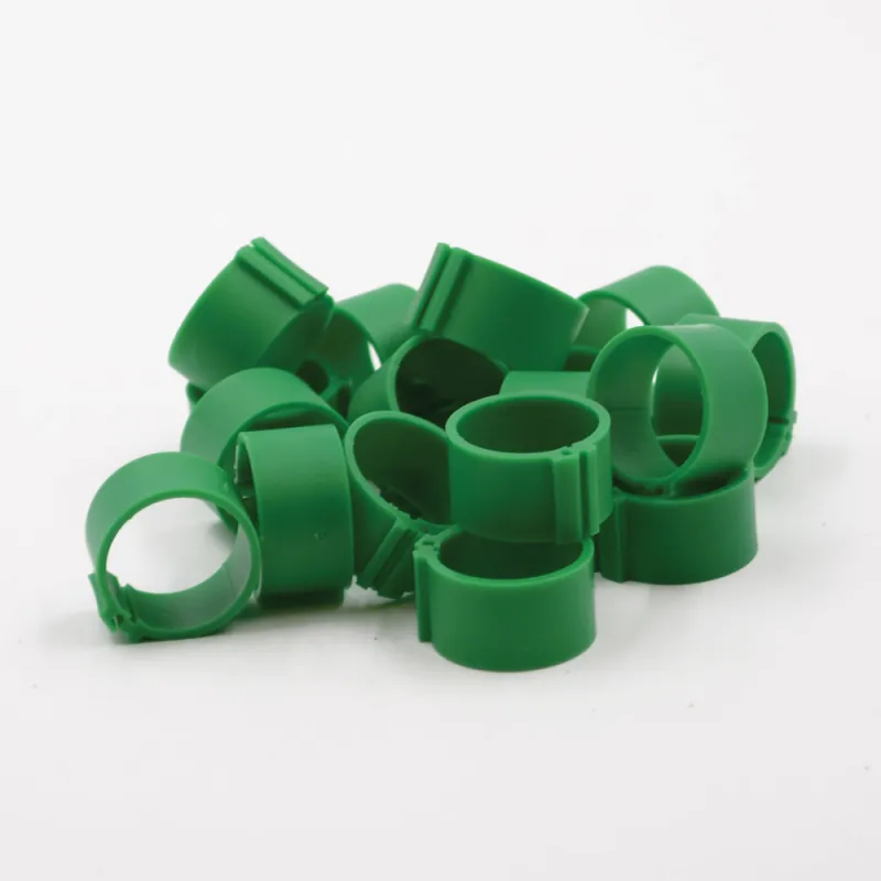 Lot de 25 bagues à clip colorées pour volailles Ø20mm
