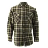 Chemise polaire trappeur carreaux 2 poches kaki M-3XL