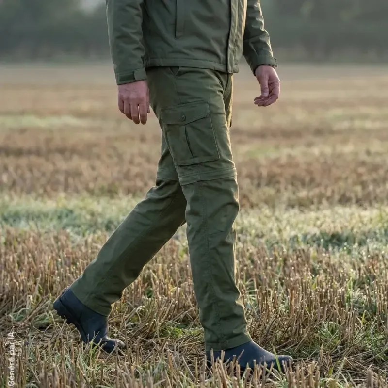 Pantalon 3 en 1 homme : treillis, pantacourt, bermuda