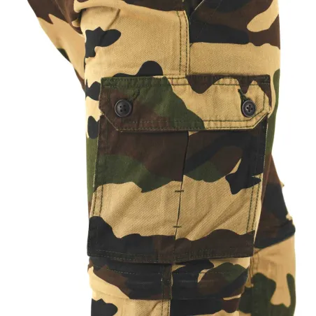 Pantalon 3 en 1 homme camo 6 poches coton 38-66