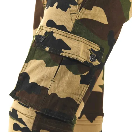 Pantalon 3 en 1 homme camo 6 poches coton 38-66