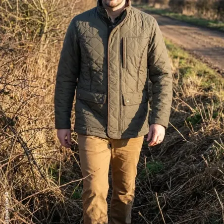 Veste homme déperlante Stalion marron M à 4XL