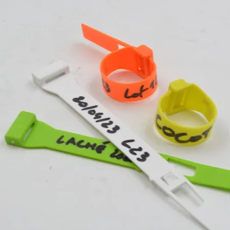Lot de 10 bagues inviolables Ø 24 mm pour volailles