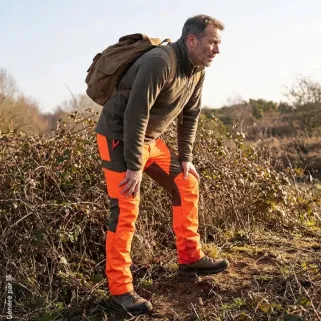 Pantalon cargo Trackeasy Orange pour activités extérieures